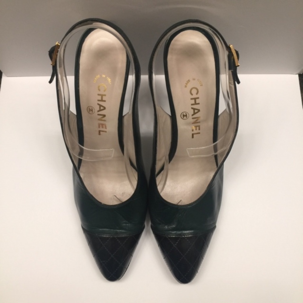 Gorgeous Chanel Two Tone Slingbacks - Vintage
